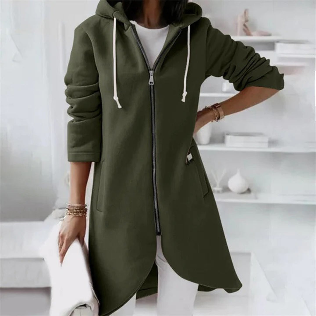 Image of Amanda | Women's Longline Zip-Up Jacket