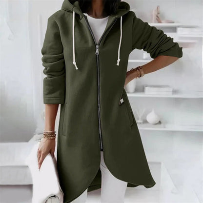 Image of Amanda | Women's Longline Zip-Up Jacket
