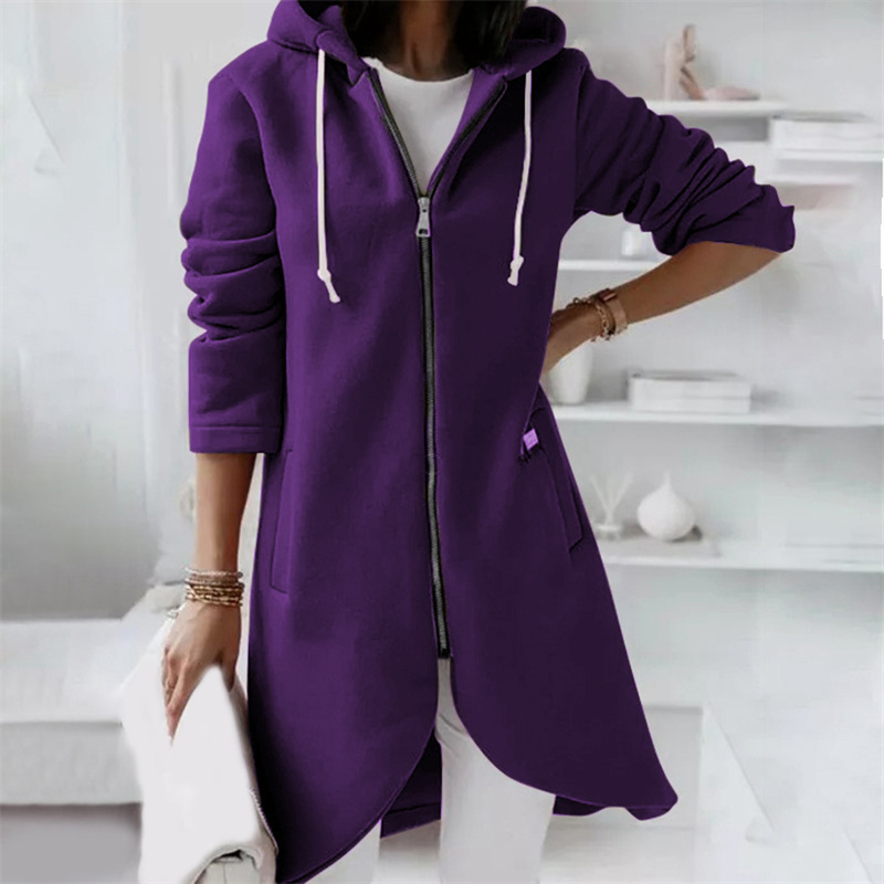 Image of Amanda | Women's Longline Zip-Up Jacket