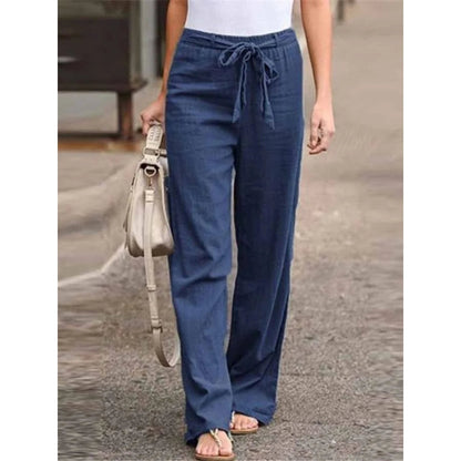 Women's Wide Leg Chino Pants - Fashinoza