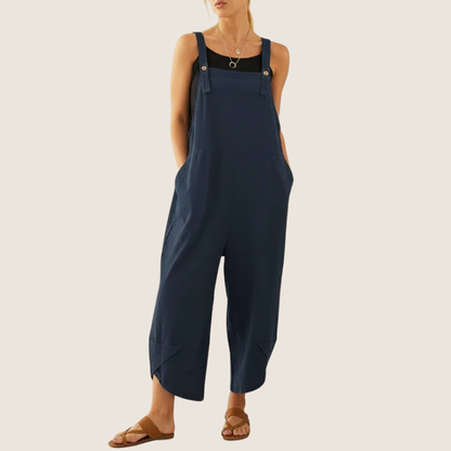 Women's Wide Leg Casual Overalls - Fashinoza