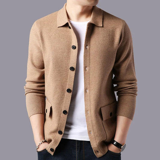 Men's Button Down Cardigan Sweater - Fashinoza