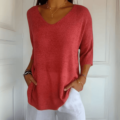 Women's V-Neck Casual - Fashinoza