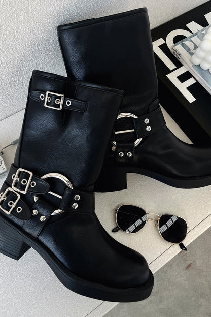 Women's Black Short Boots