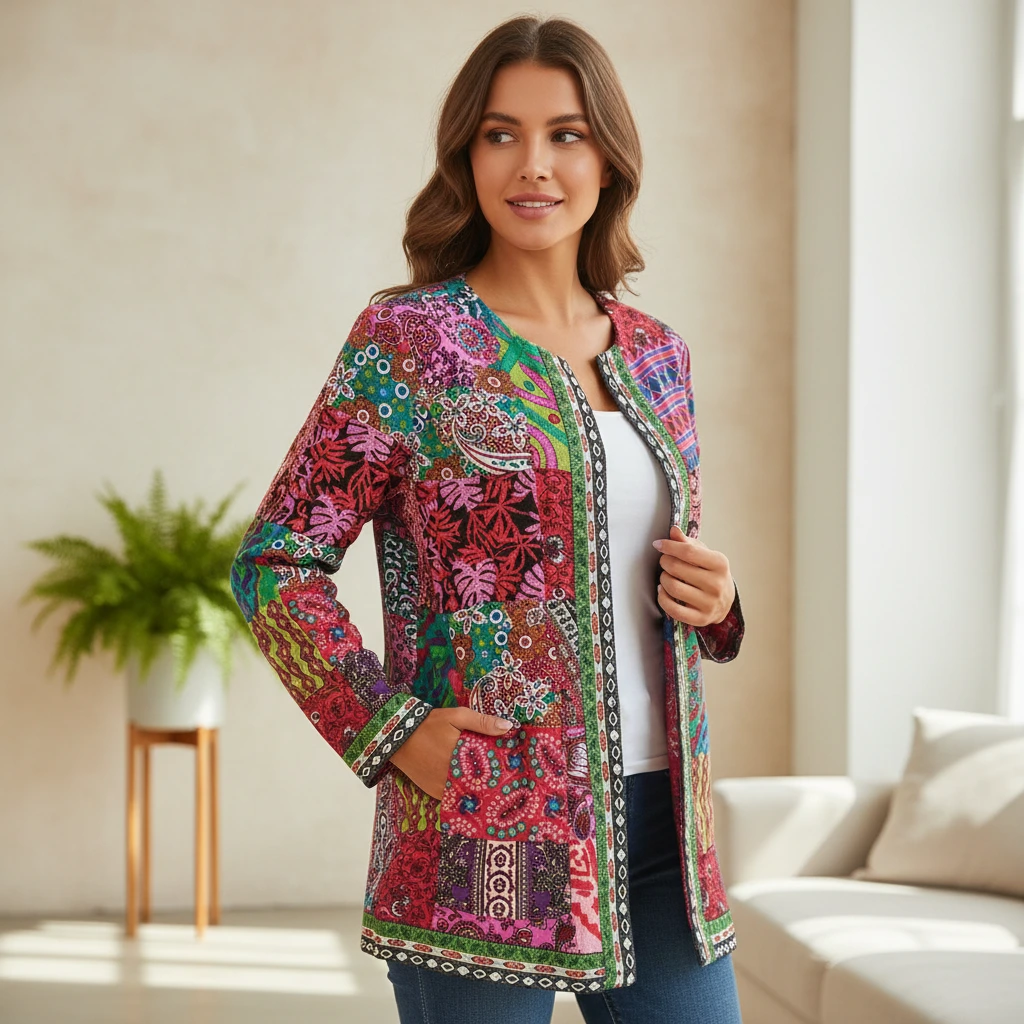 Women’s Artisan-Inspired Statement Jacket