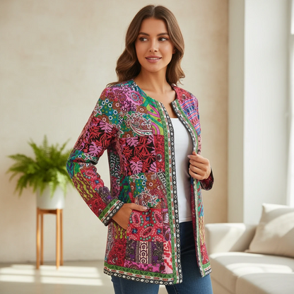 Women’s Artisan-Inspired Statement Jacket