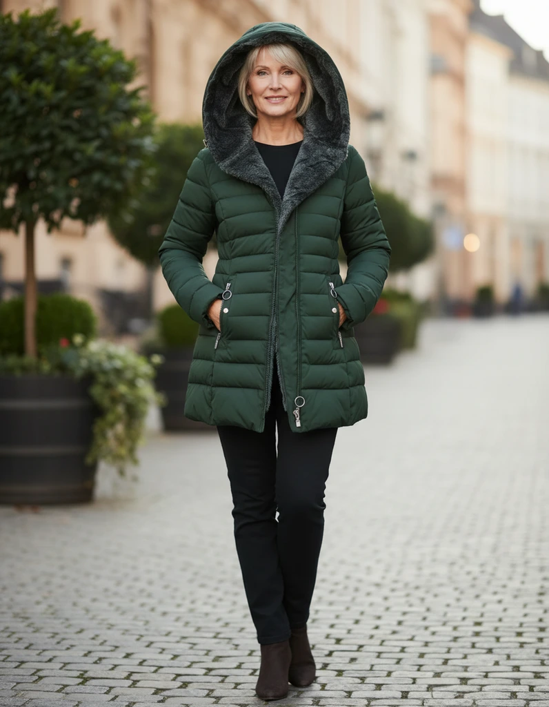 Hooded Quilted Winter Coat