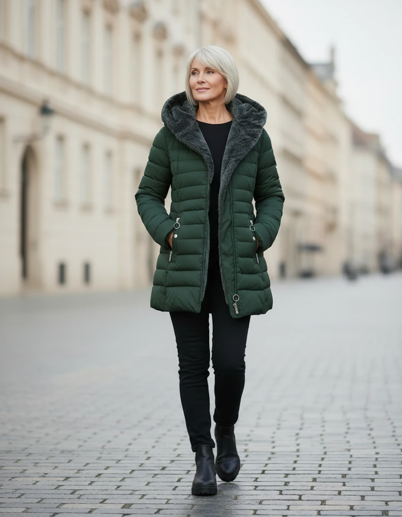 Hooded Quilted Winter Coat