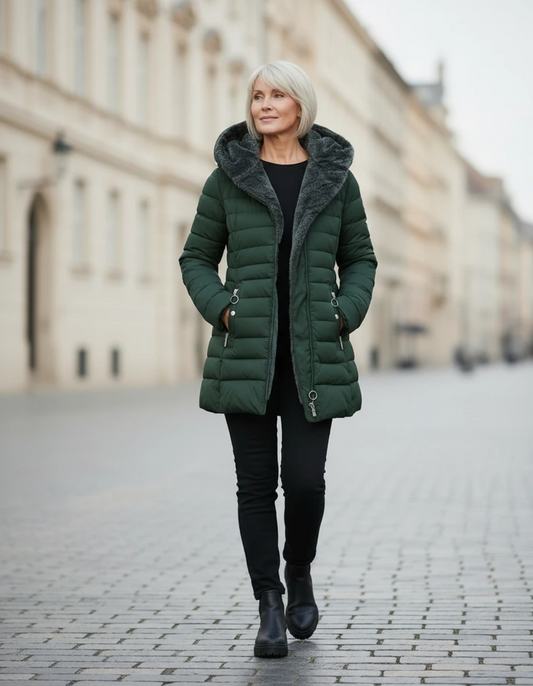 Hooded Quilted Winter Coat