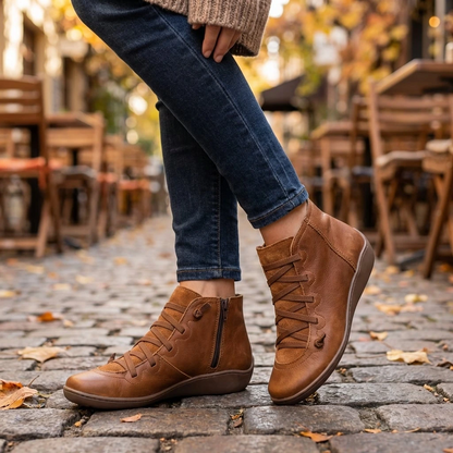 Women’s Orthopedic Zip-Up Ankle Boots