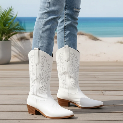Women’s Western Stitch Mid-Calf Boots