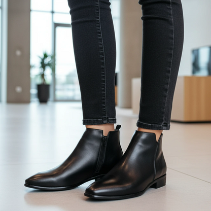 Men’s Sleek Side-Zip Ankle Boots