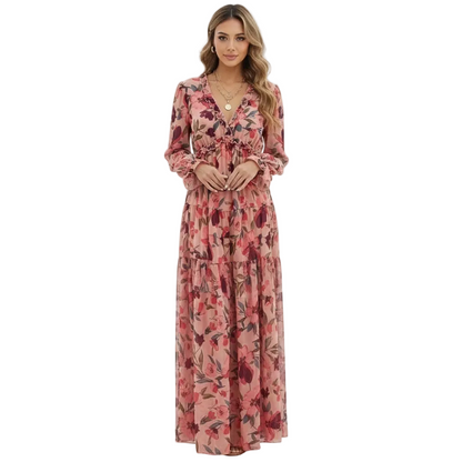 Aurelia | Women’s Floral Long Sleeve Maxi Dress