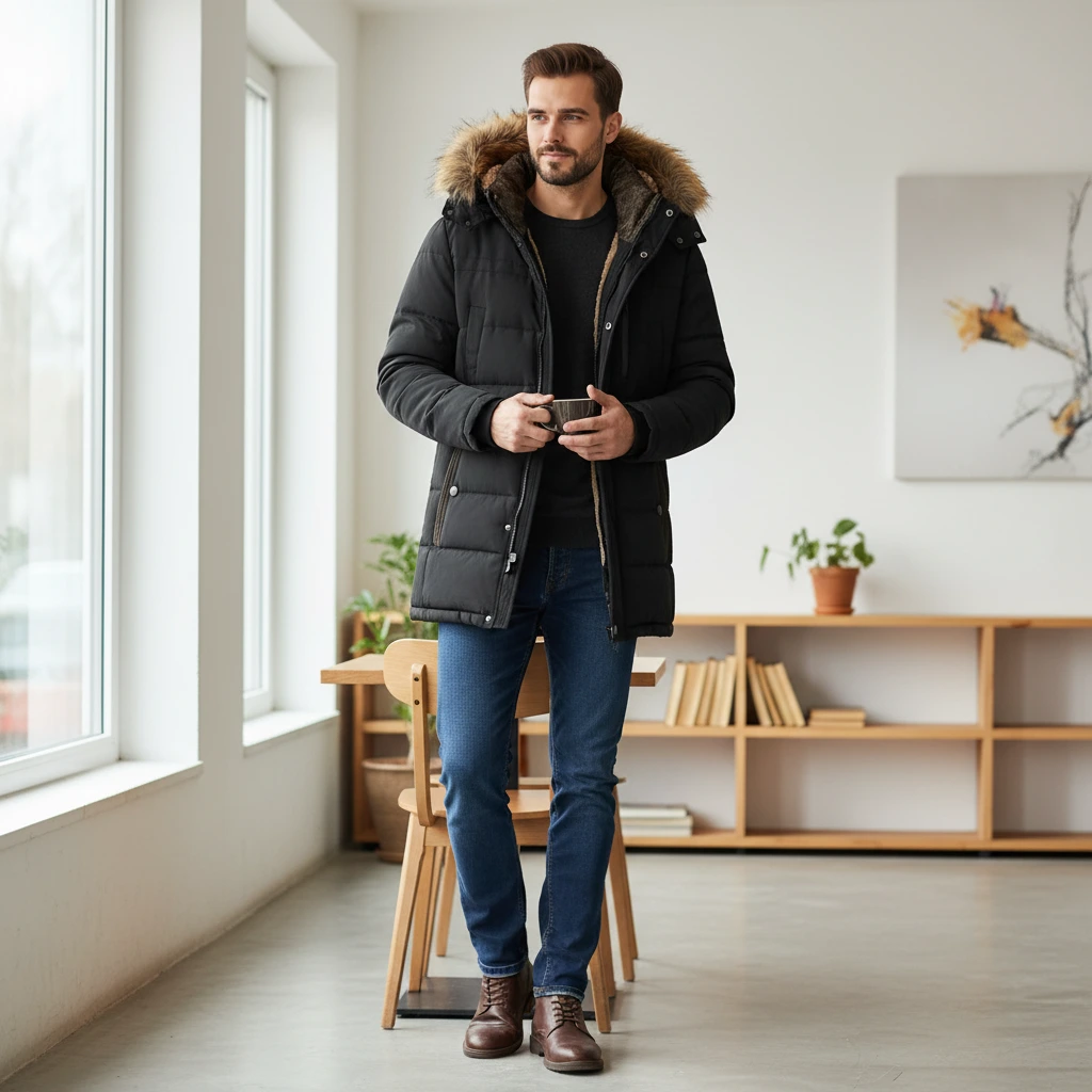 Men’s Luxury Winter Hooded Parka