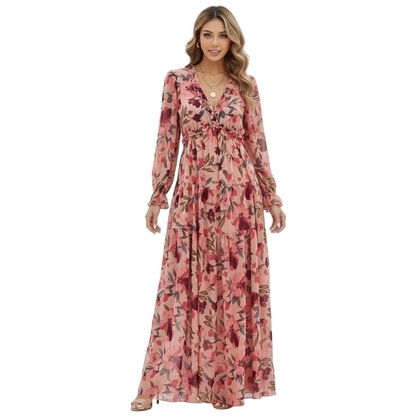 Aurelia | Women’s Floral Long Sleeve Maxi Dress