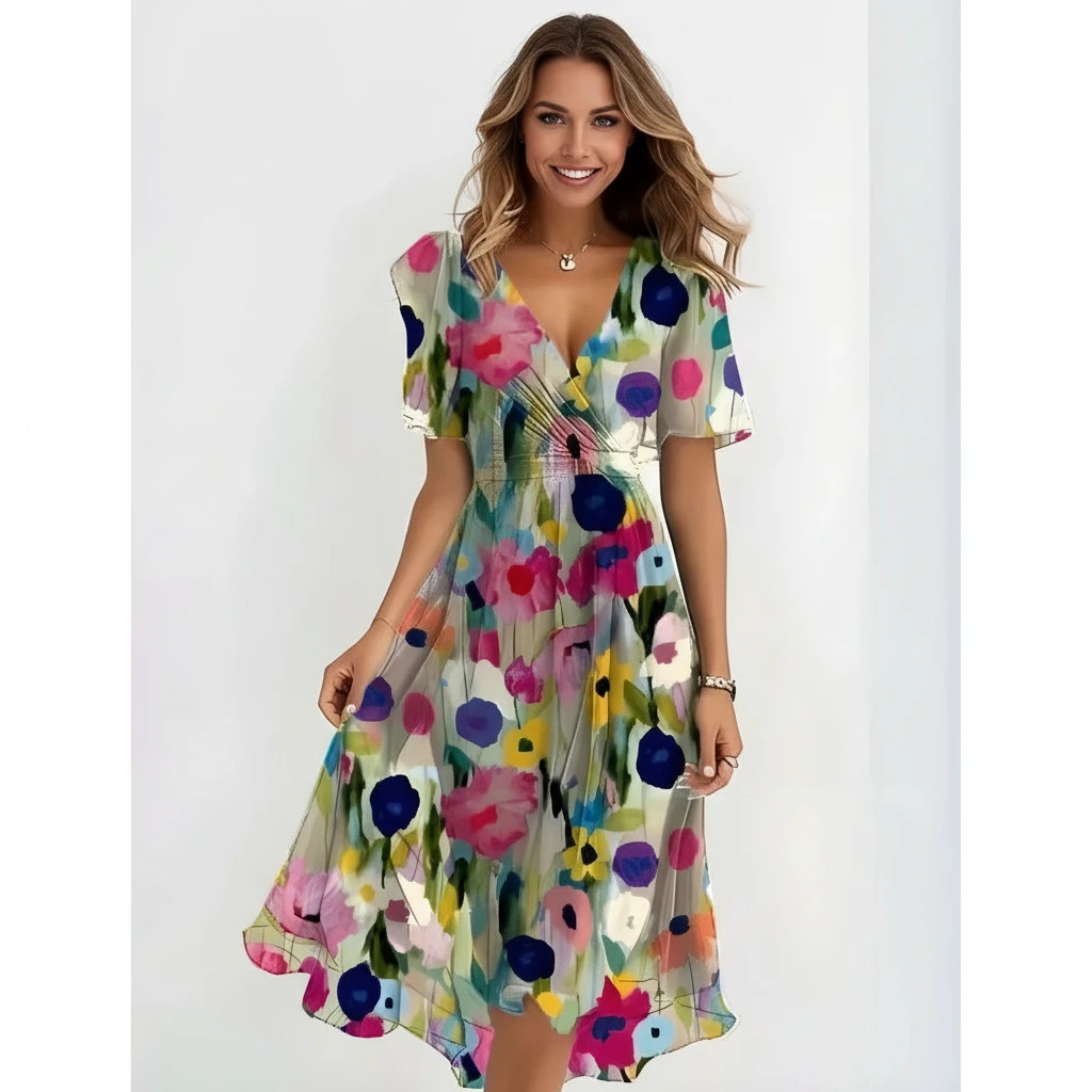 Elowira | Women’s Elegant Floral Summer Dress