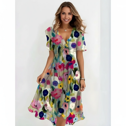 Elowira | Women’s Elegant Floral Summer Dress