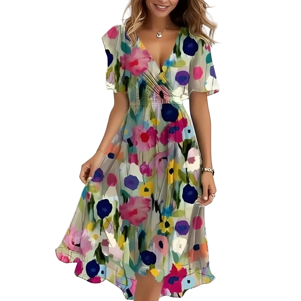Elowira | Women’s Elegant Floral Summer Dress
