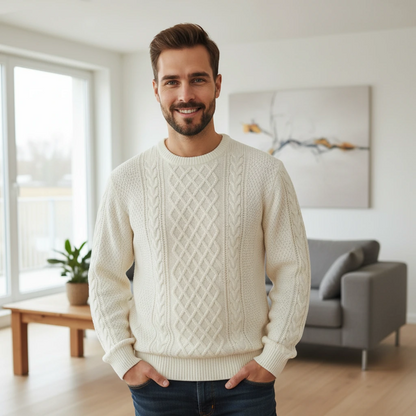 Men’s Classic Cable Knit Sweater