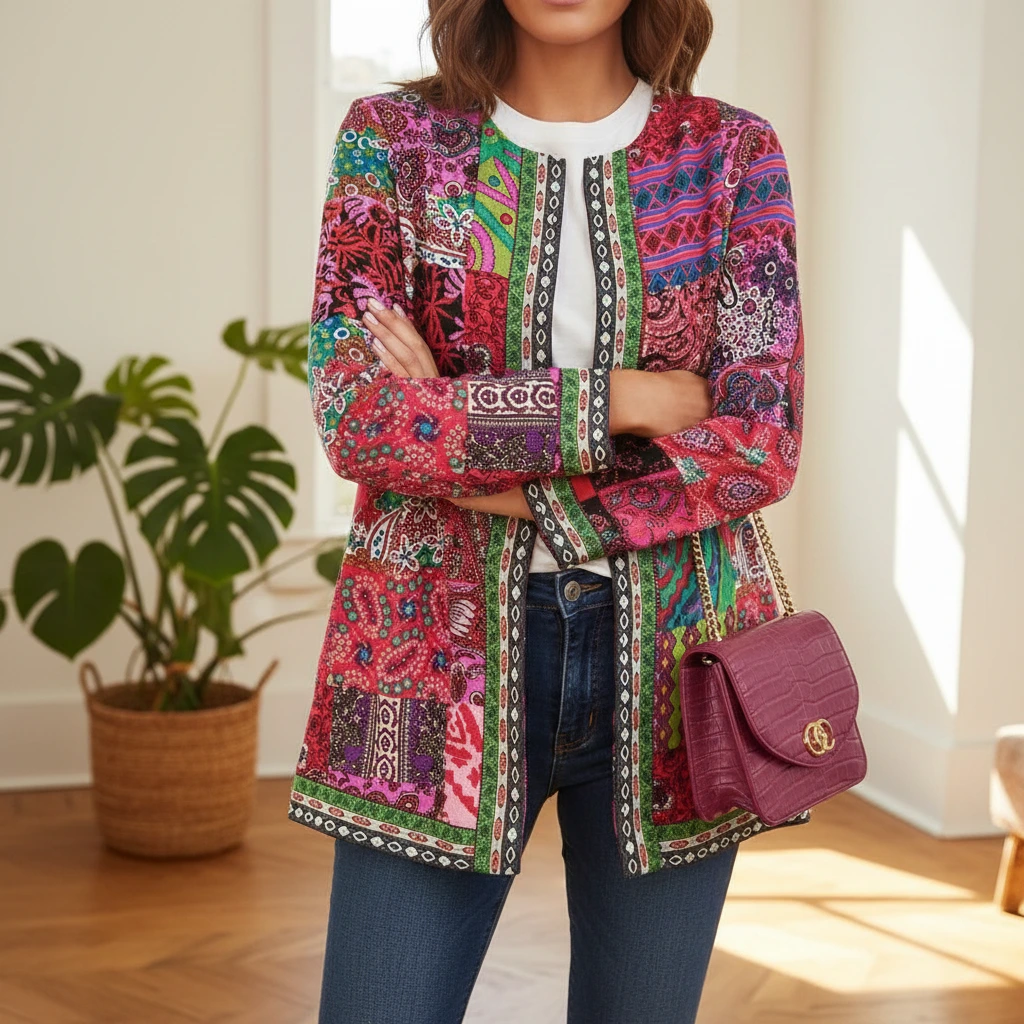 Women’s Artisan-Inspired Statement Jacket