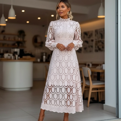 Celestial Lace Midi Dress