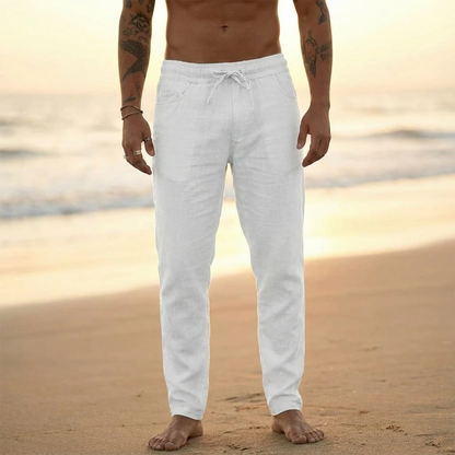 Casual Drawstring Tapered Pants