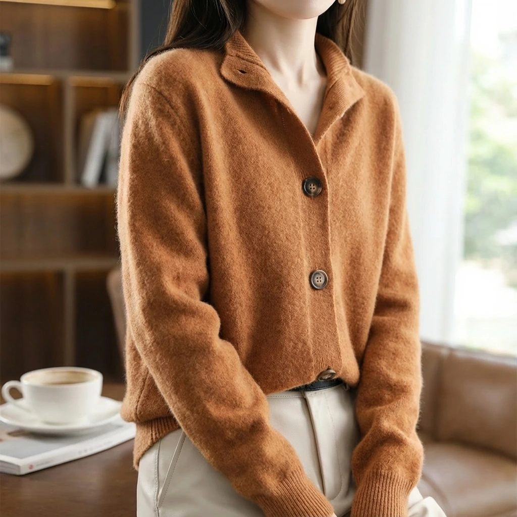 Soft Button Knit Cardigan