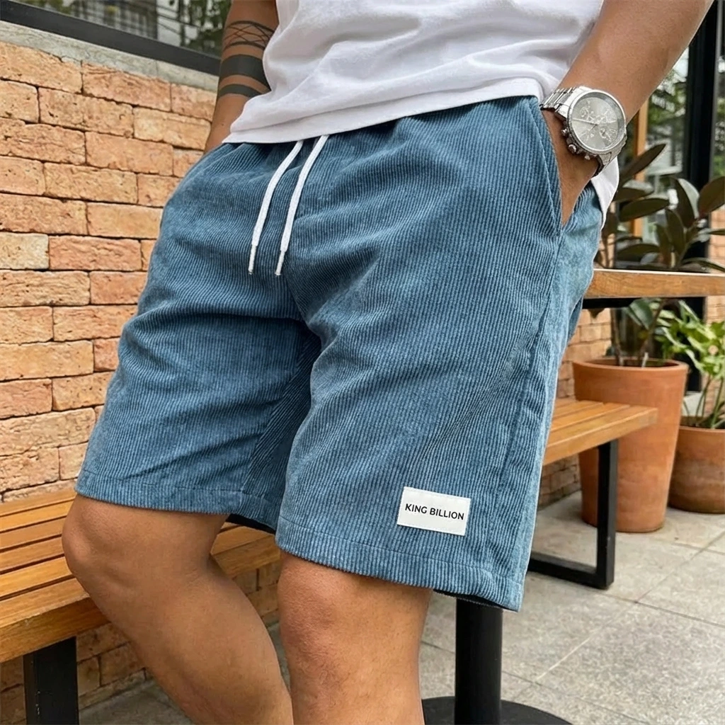 Relaxed Drawstring Cord Shorts