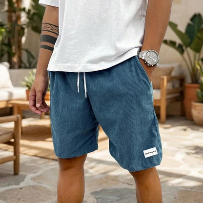 Relaxed Drawstring Cord Shorts