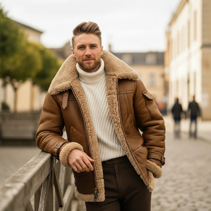 Men’s Classic Aviator Winter Jacket