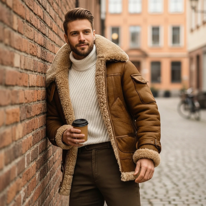 Men’s Classic Aviator Winter Jacket
