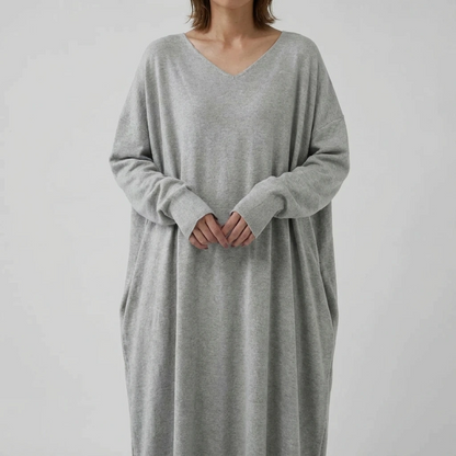 Women’s Long Sleeve V-Neck Maxi Dress