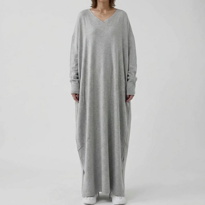 Women’s Long Sleeve V-Neck Maxi Dress