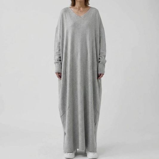 Women’s Long Sleeve V-Neck Maxi Dress