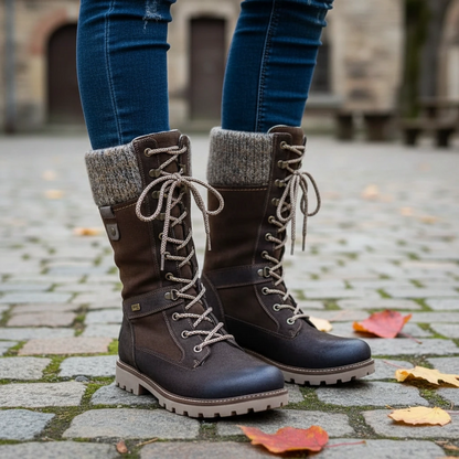 Women’s Lace-Up Winter Boots with Cozy Lining