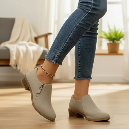 Everyday Comfort Zip Ankle Shoes
