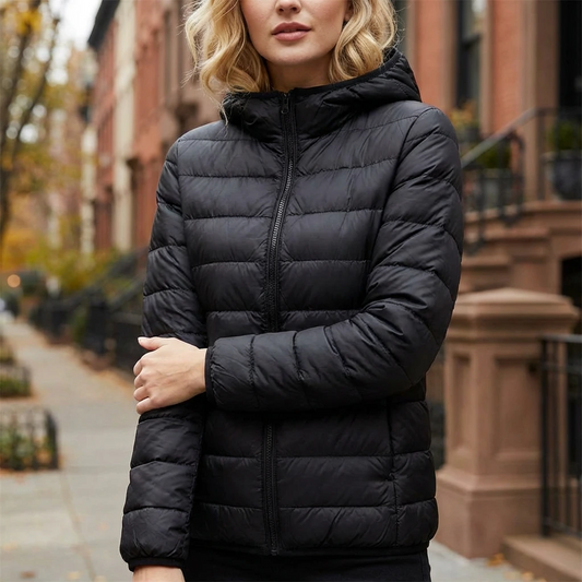 Women’s Lightweight Hooded Puffer Jacket