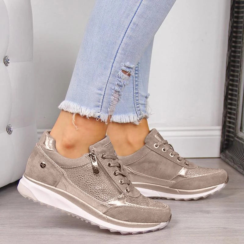Women's Orthopedic Wedge Sneakers - 
Fashinoza
