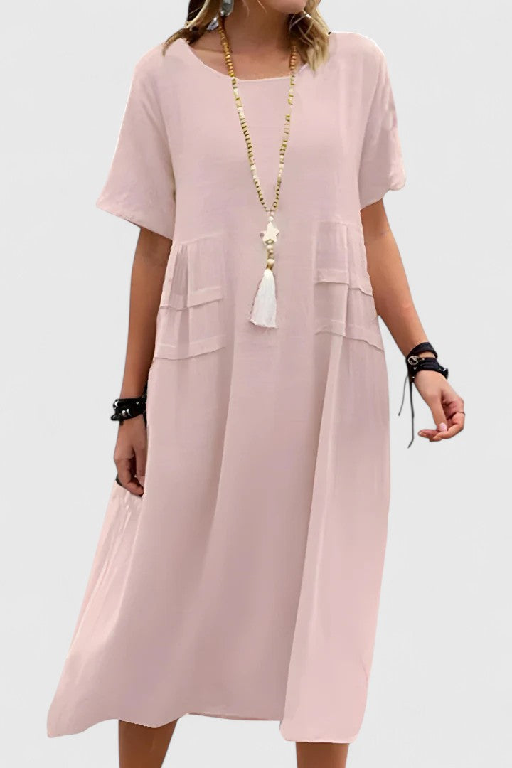 Women's Midi Dress Wide Hemline