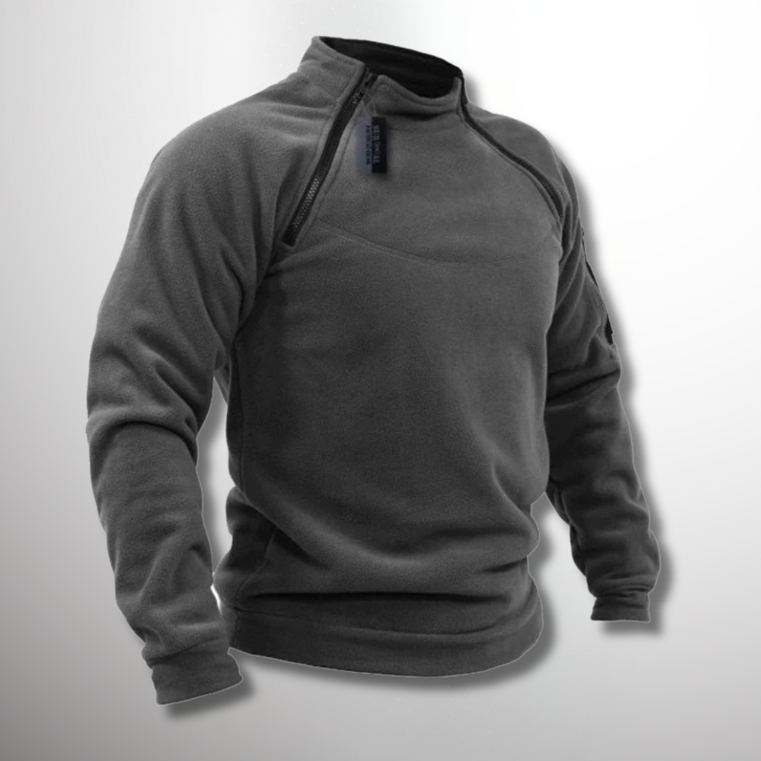 Men's Mock Neck Pullover Sweater - Fashinoza