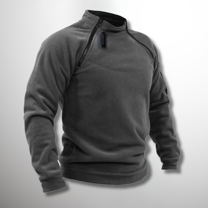Men's Mock Neck Pullover Sweater - Fashinoza