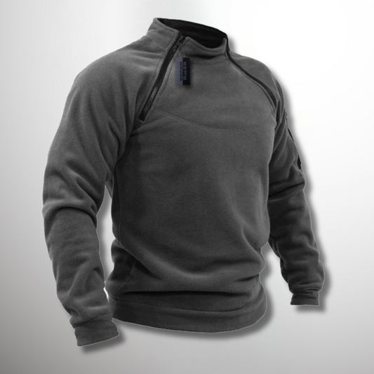 Men's Mock Neck Pullover Sweater - Fashinoza