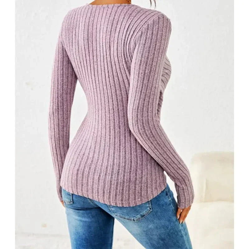 Women's Slim Fit Long Sleeve Blouse