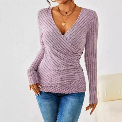Women's Slim Fit Long Sleeve Blouse