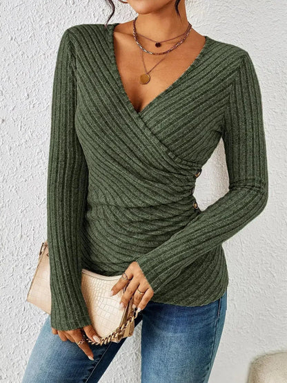 Women's Slim Fit Long Sleeve Blouse
