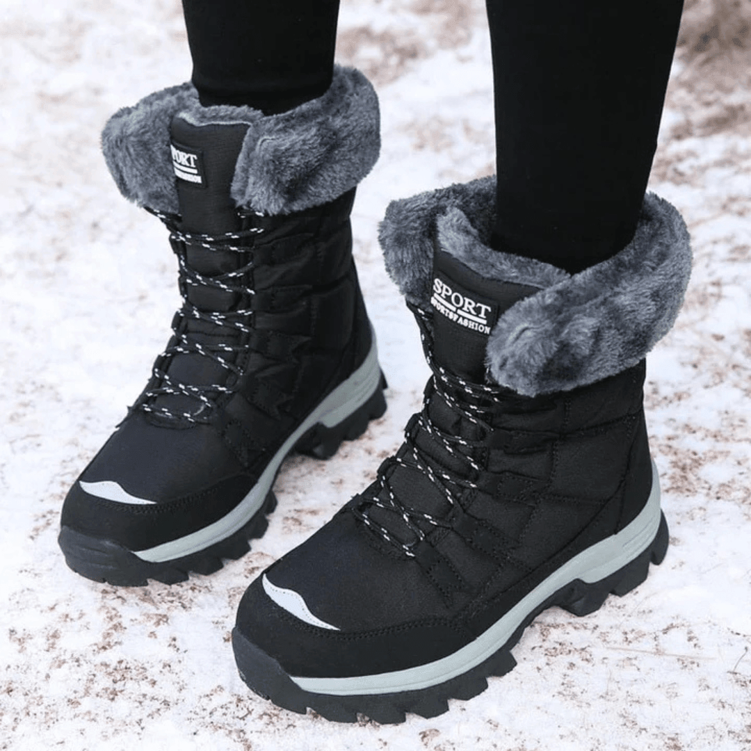 Women's Lace-Up Winter Snow Boots