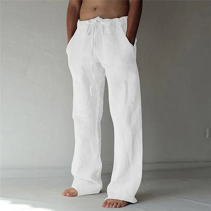 Men's Relaxed Fit Chino Drawstring Trousers - Fashinoza