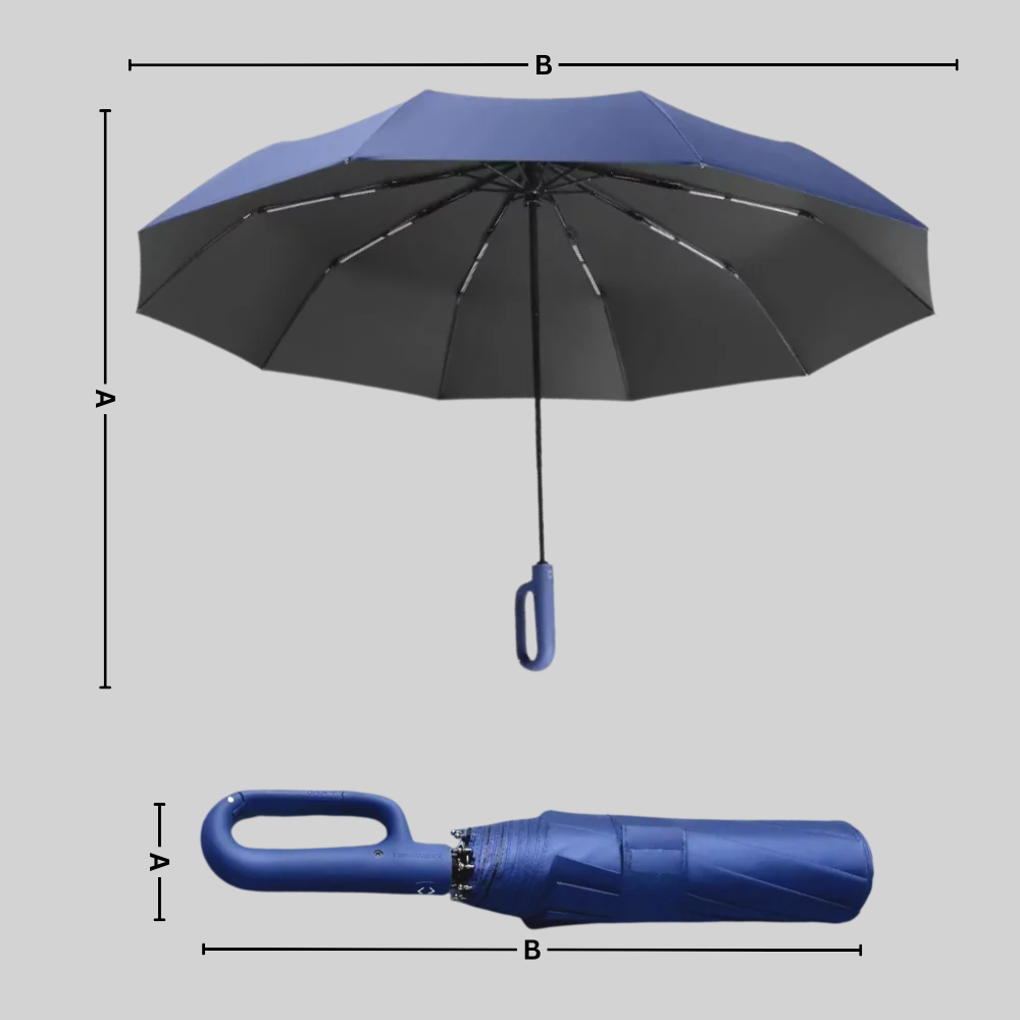 Auto Lock Umbrella Waterproof Windproof Compact