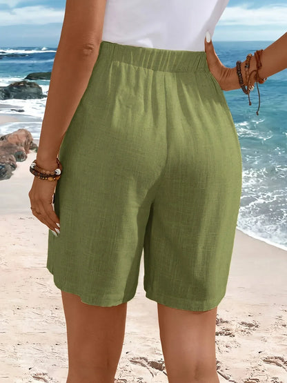 Women's Button Shorts Comfortable