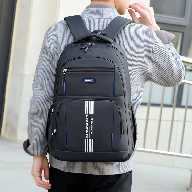 Bennett Men's Leather Backpack Durable Utility - Fashinoza